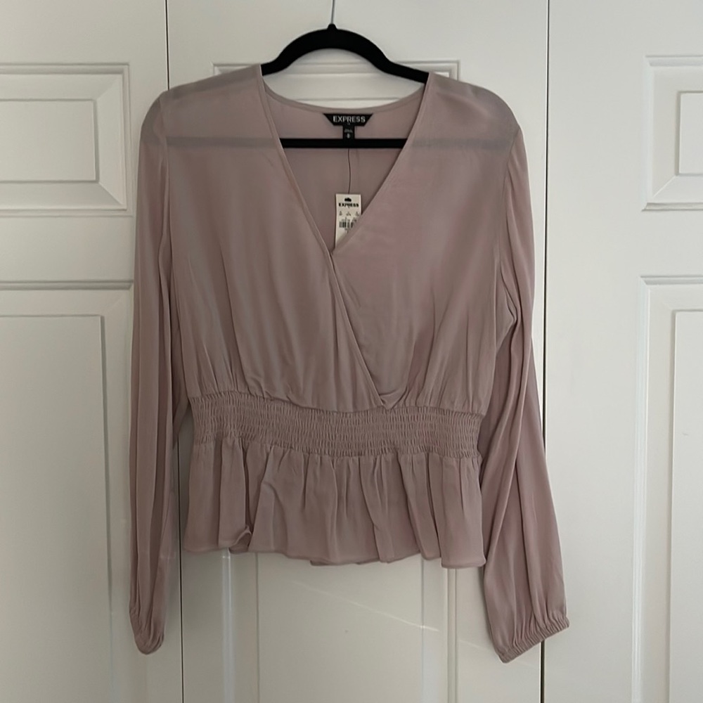 Express Lavender Long Sleeve Top